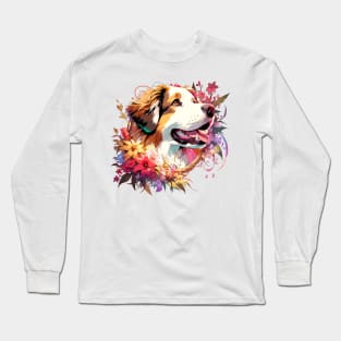 Braque Francais Pyrenean Joyful Mothers Day Dog Mom Gift Long Sleeve T-Shirt